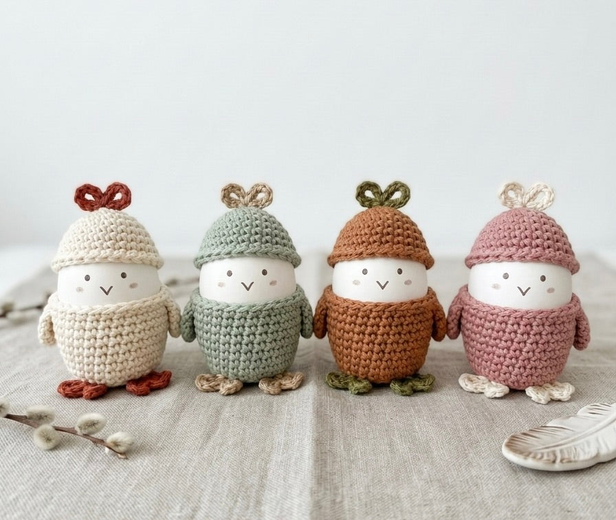 Easter Chicken Egg Cup Pattern PDF