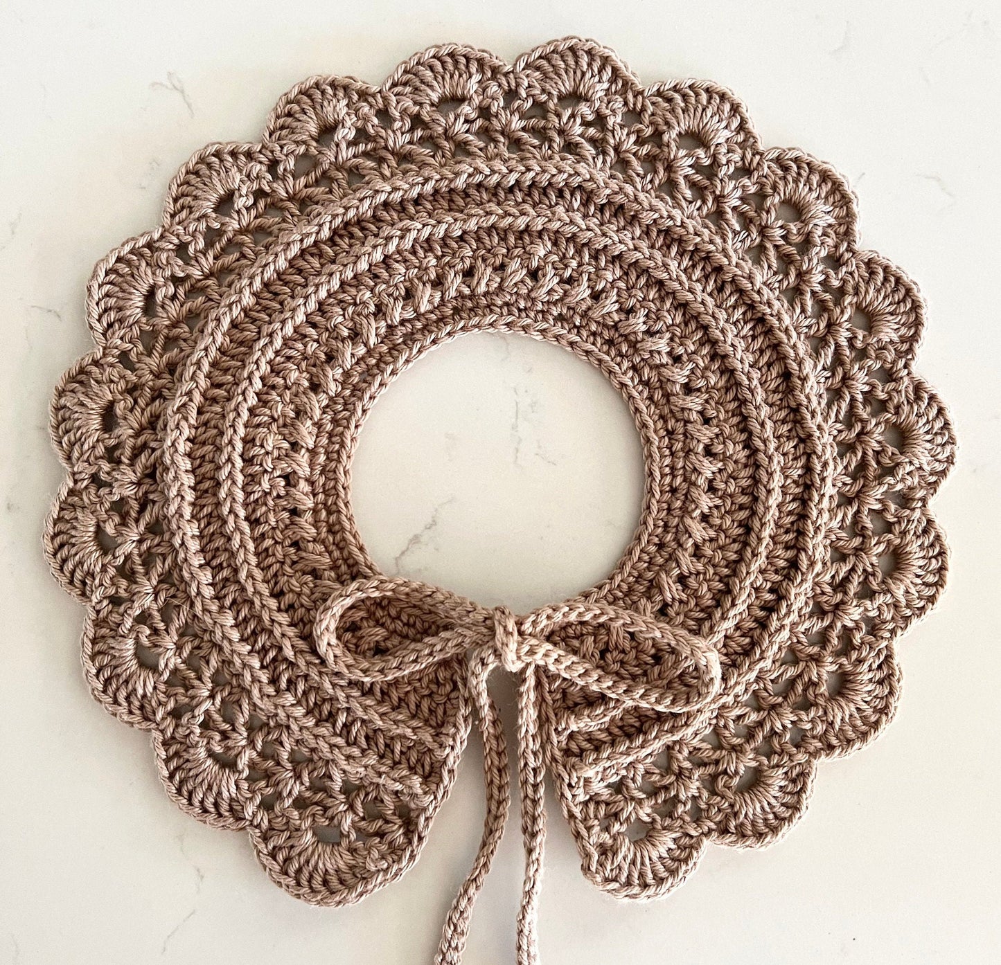 Crochet Pattern Lovely collar, English US Terms