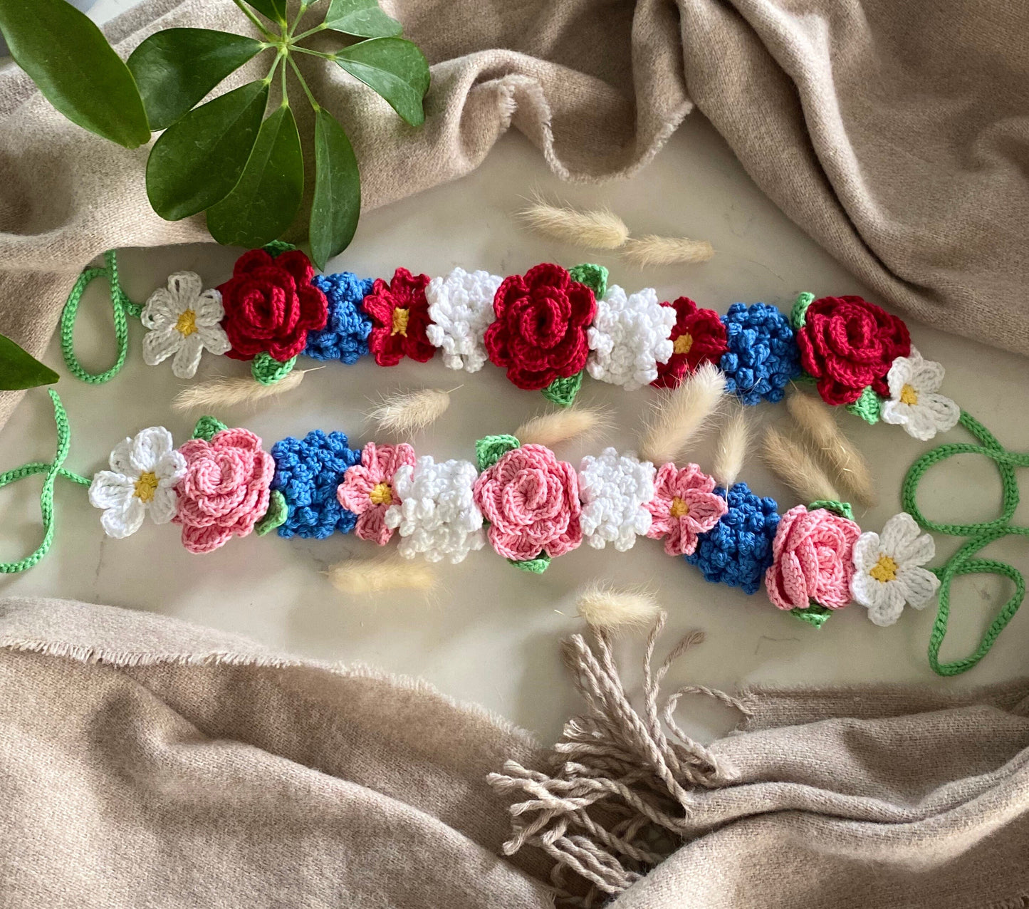 Flower Wreath crochet pattern US- Terms