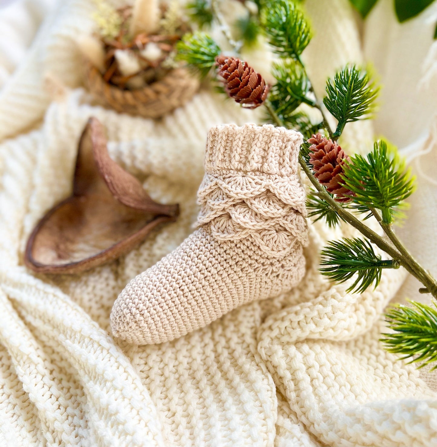 Crochet pattern Cutie Socks, English US Terms