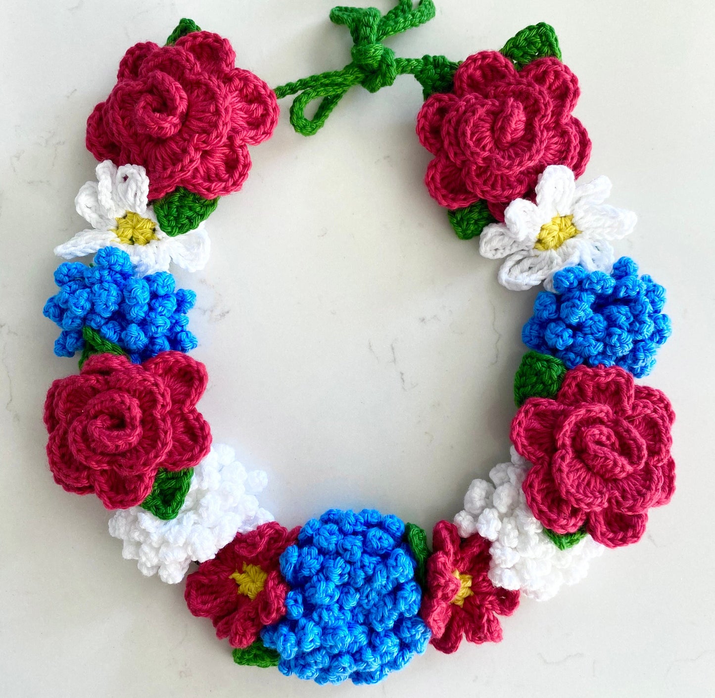Flower Wreath crochet pattern US- Terms