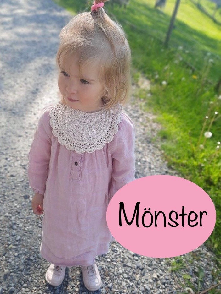 Crochet Pattern Lovely BIB, English US Terms.