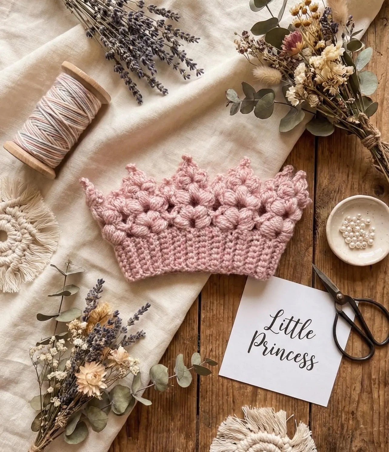 Crown Headband Crochet Pattern