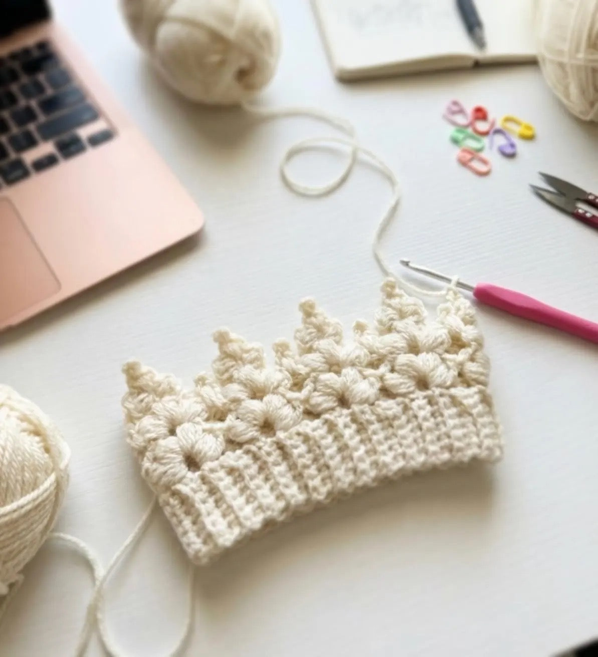 Crown Headband Crochet Pattern