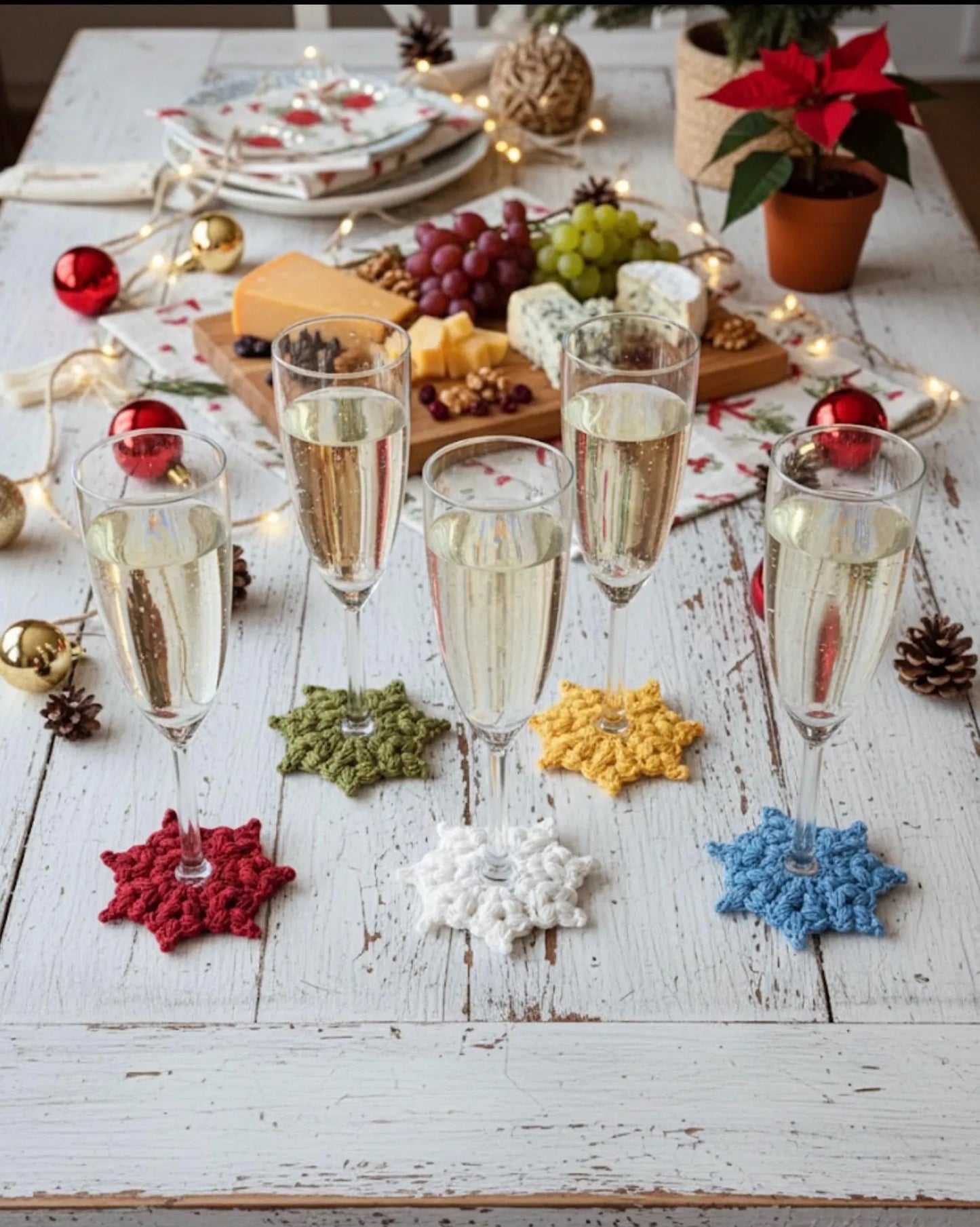 Snowflake Star Glass markers