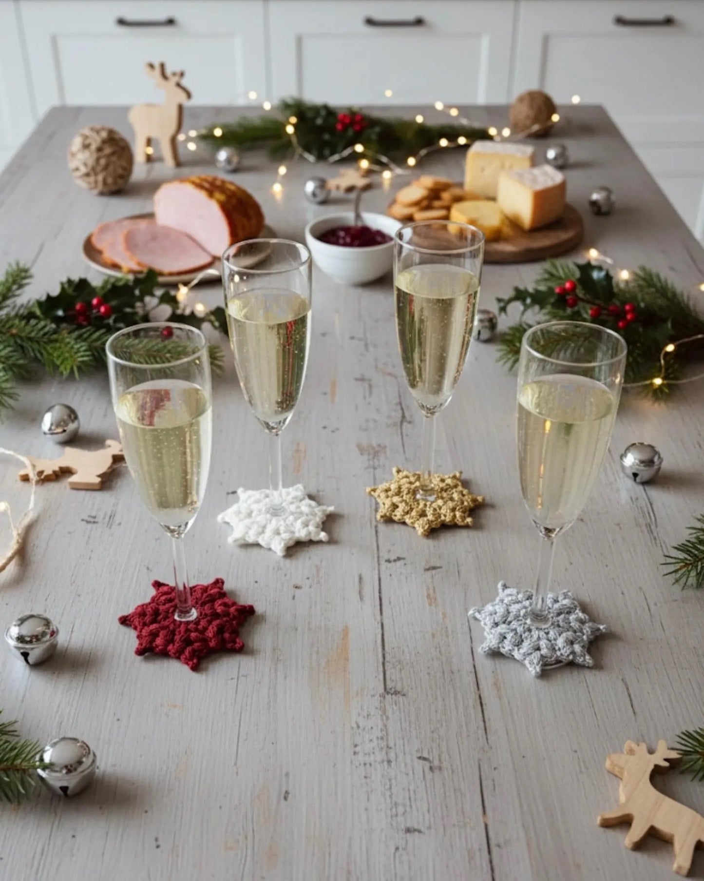 Snowflake Star Glass markers