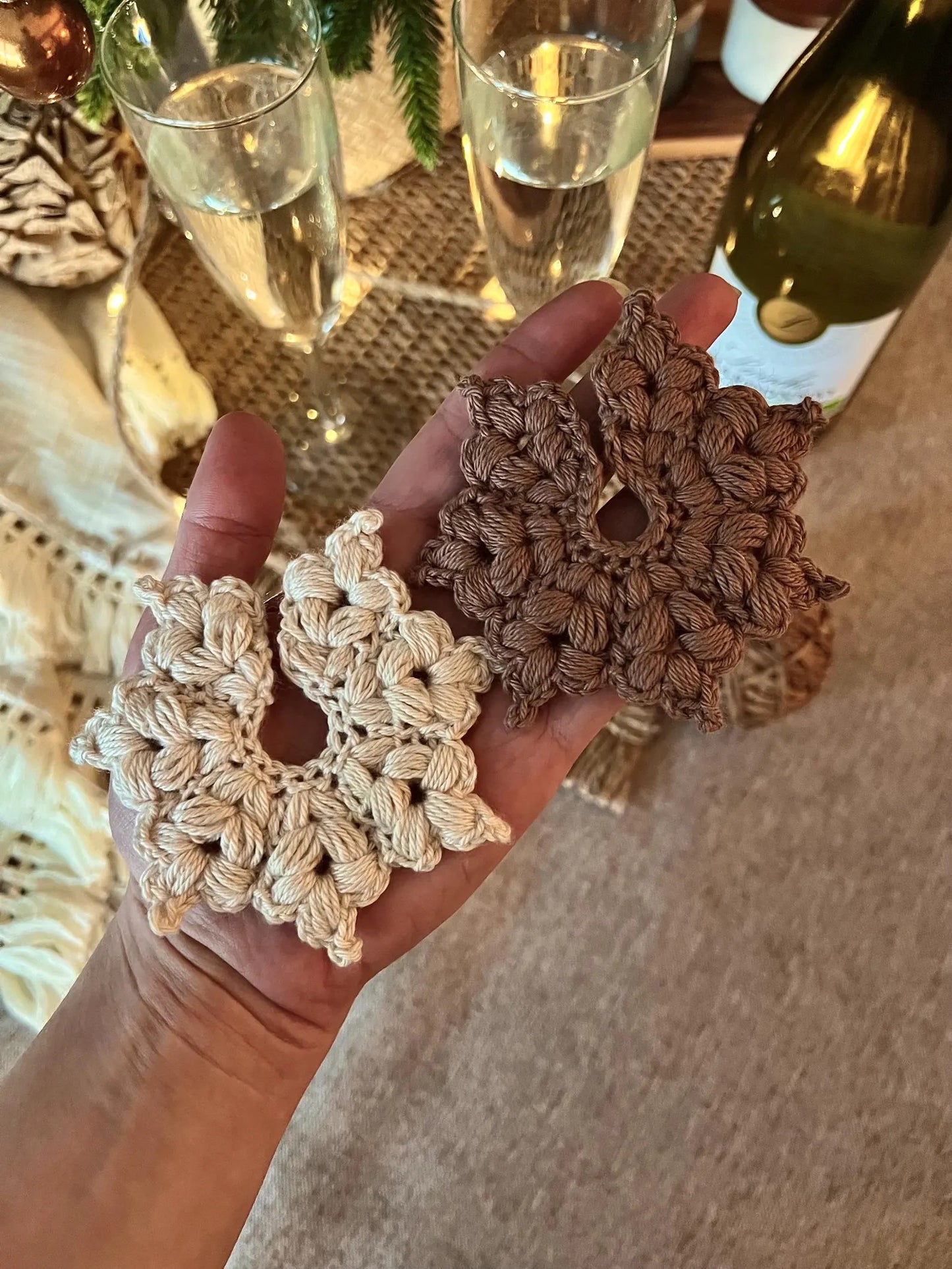 Snowflake Star Glass markers