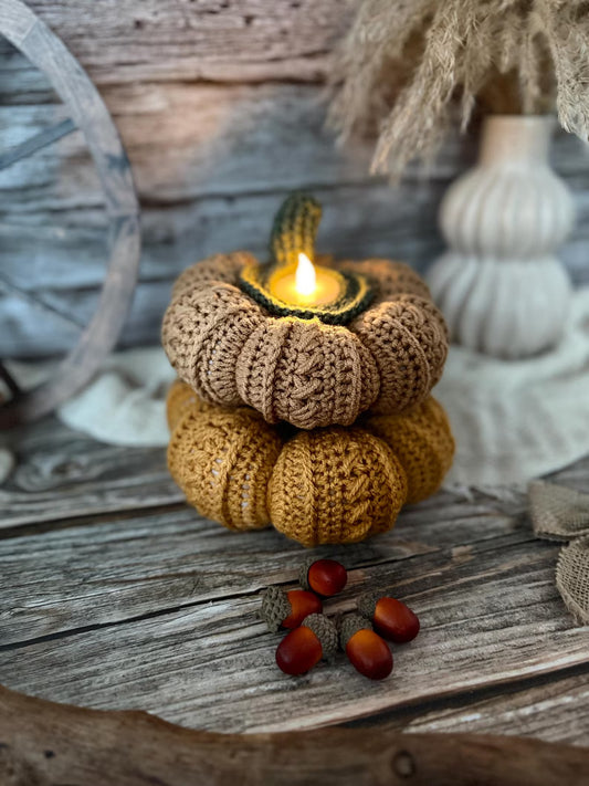 Pumpkins candle holder, 3 sizes