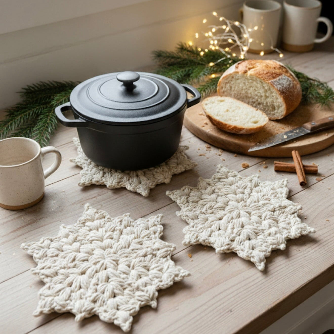 6 Snowflake patterns