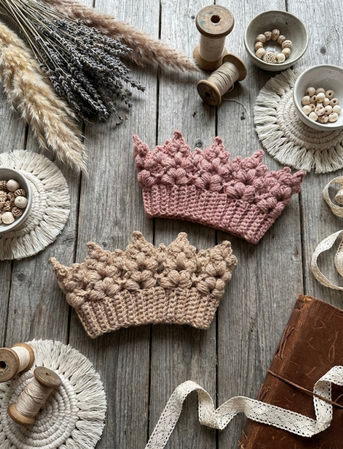 Crown Headband Crochet Pattern