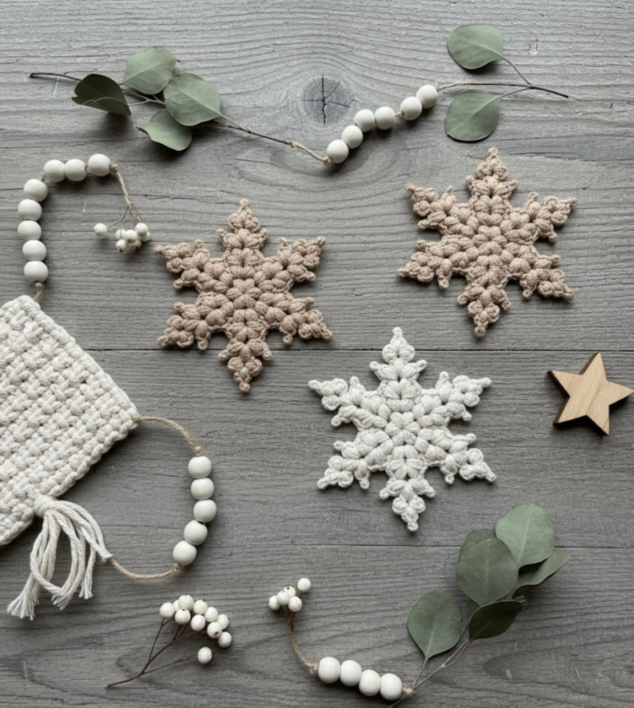 6 Snowflake patterns