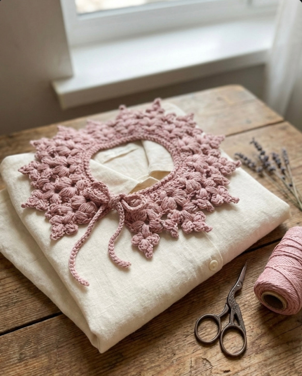 Crown collar Crochet Pattern PDF