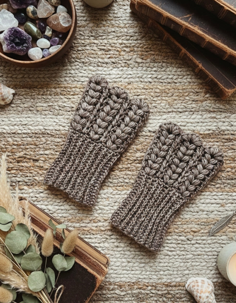 Infinity Handwarmers Crochet Pattern