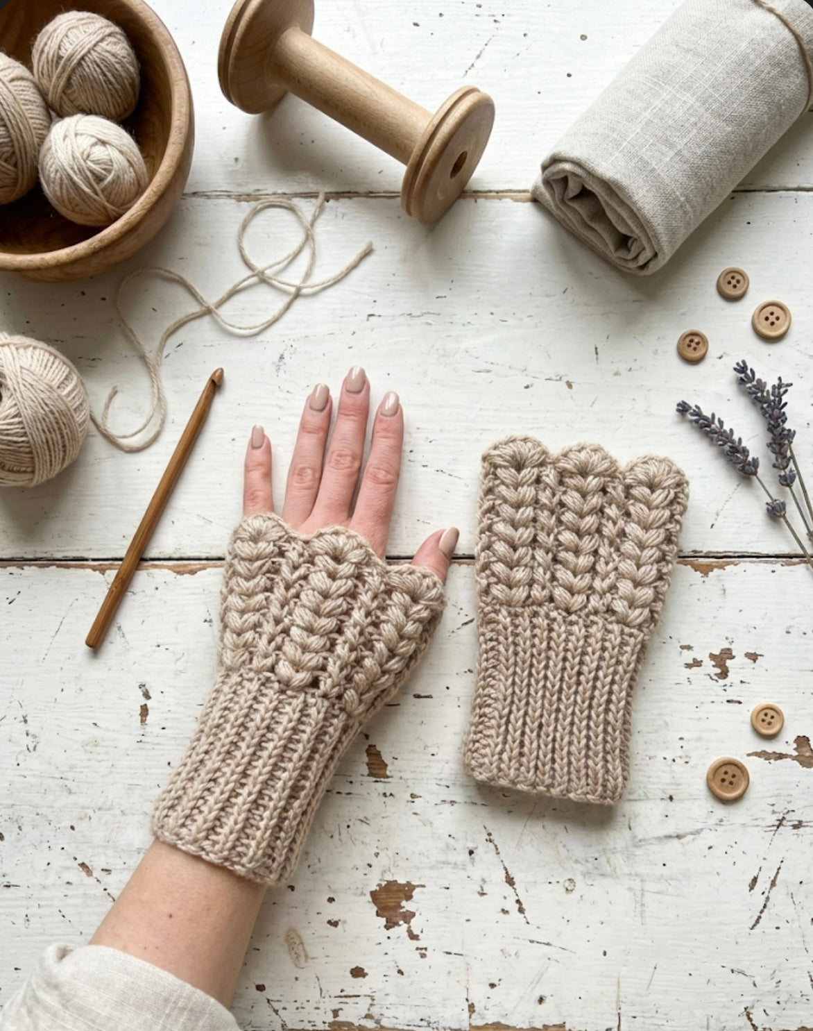 Infinity Handwarmers Crochet Pattern