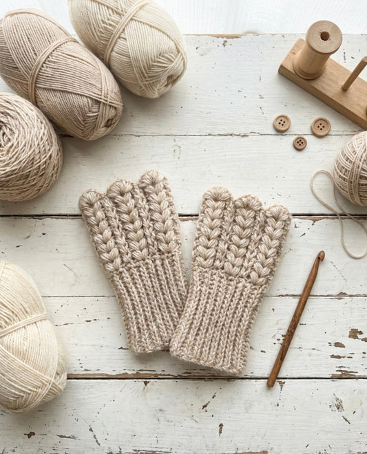 Infinity Handwarmers Crochet Pattern