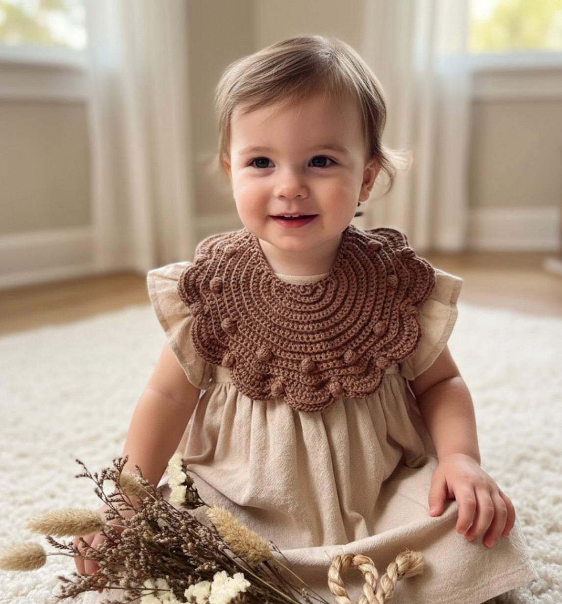 Daisy Bib crochet pattern