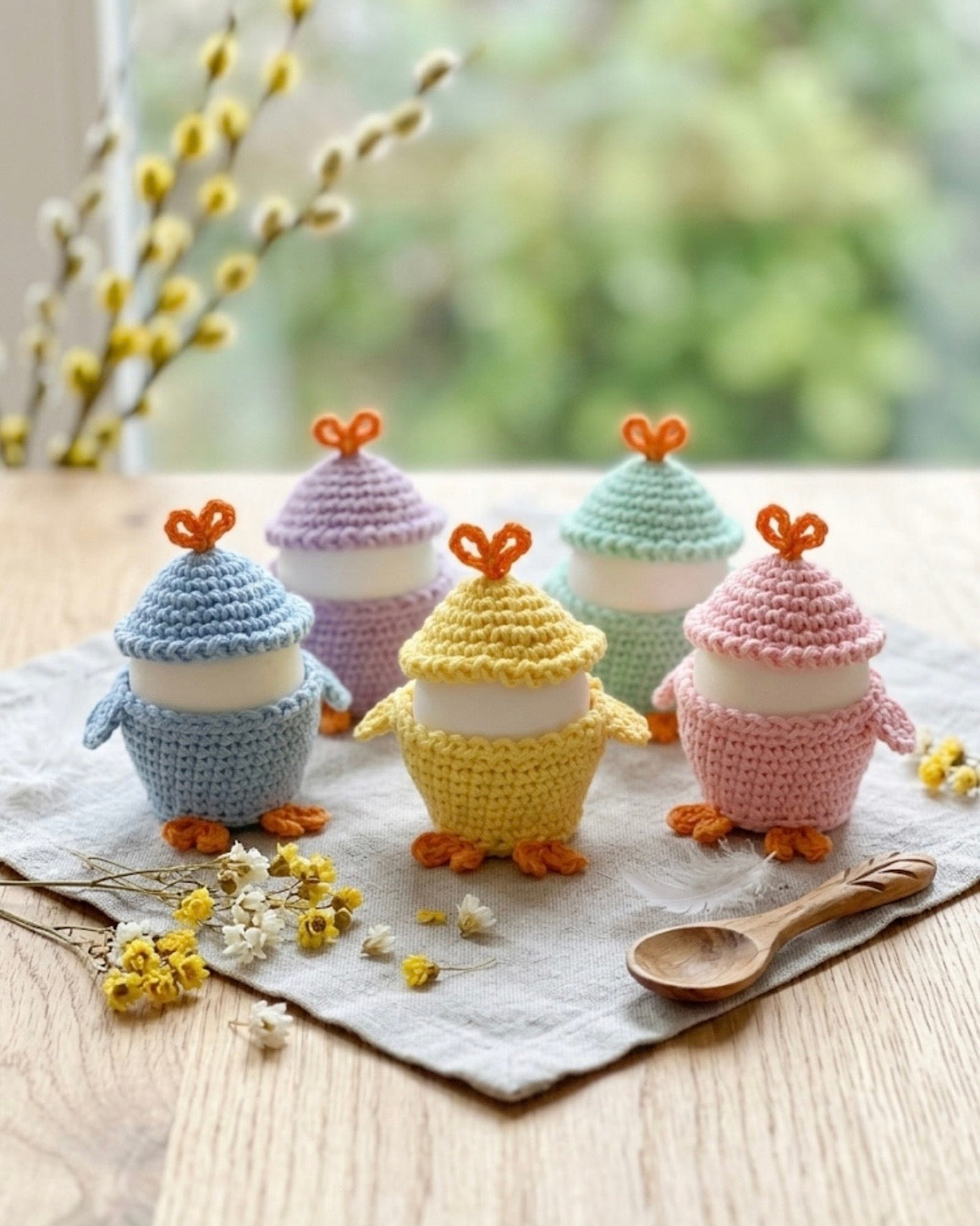 Easter Chicken Egg Cup Pattern PDF