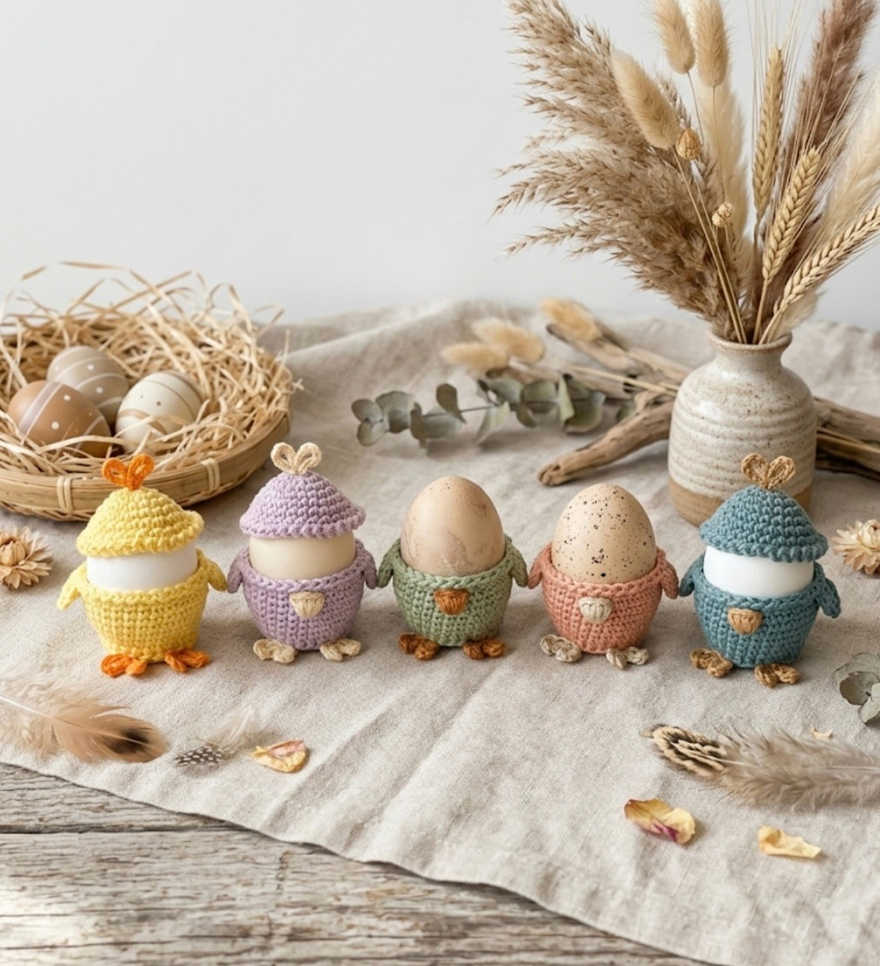 Easter Chicken Egg Cup Pattern PDF