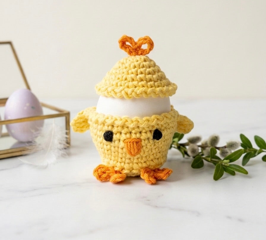 Easter Chicken Egg Cup Pattern PDF