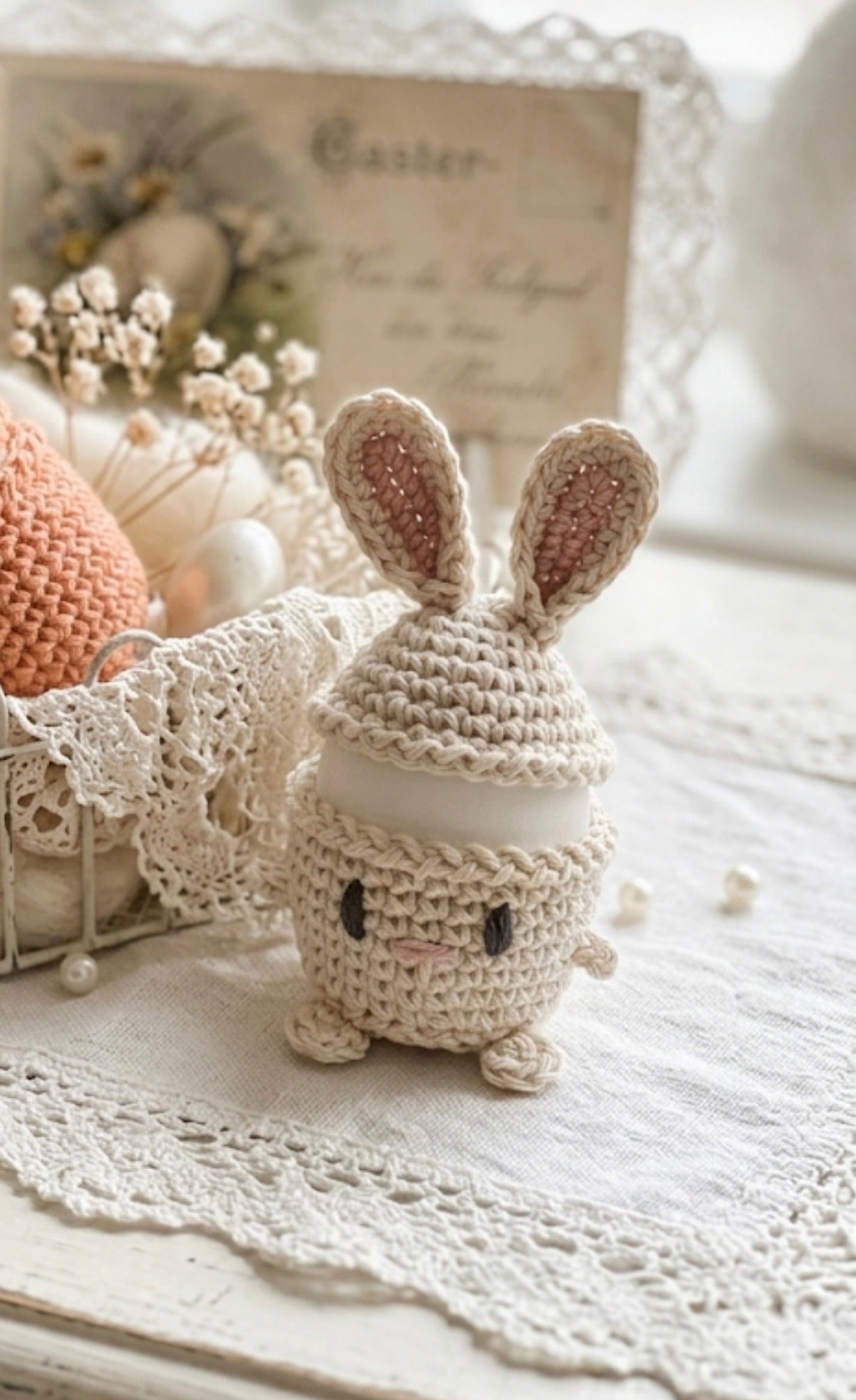 Easter Bunny Egg Cup Pattern PDF