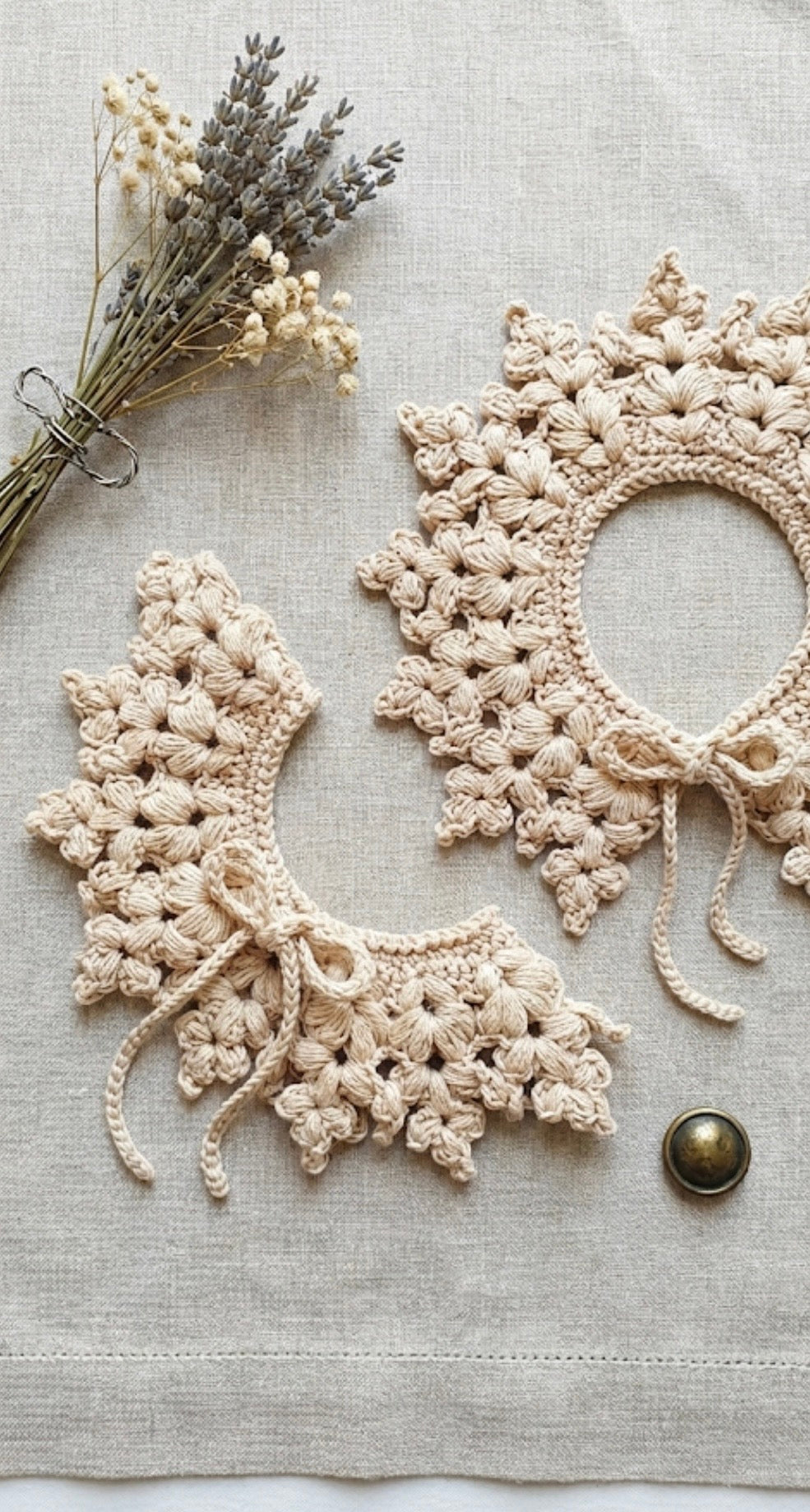 Crown collar Crochet Pattern PDF