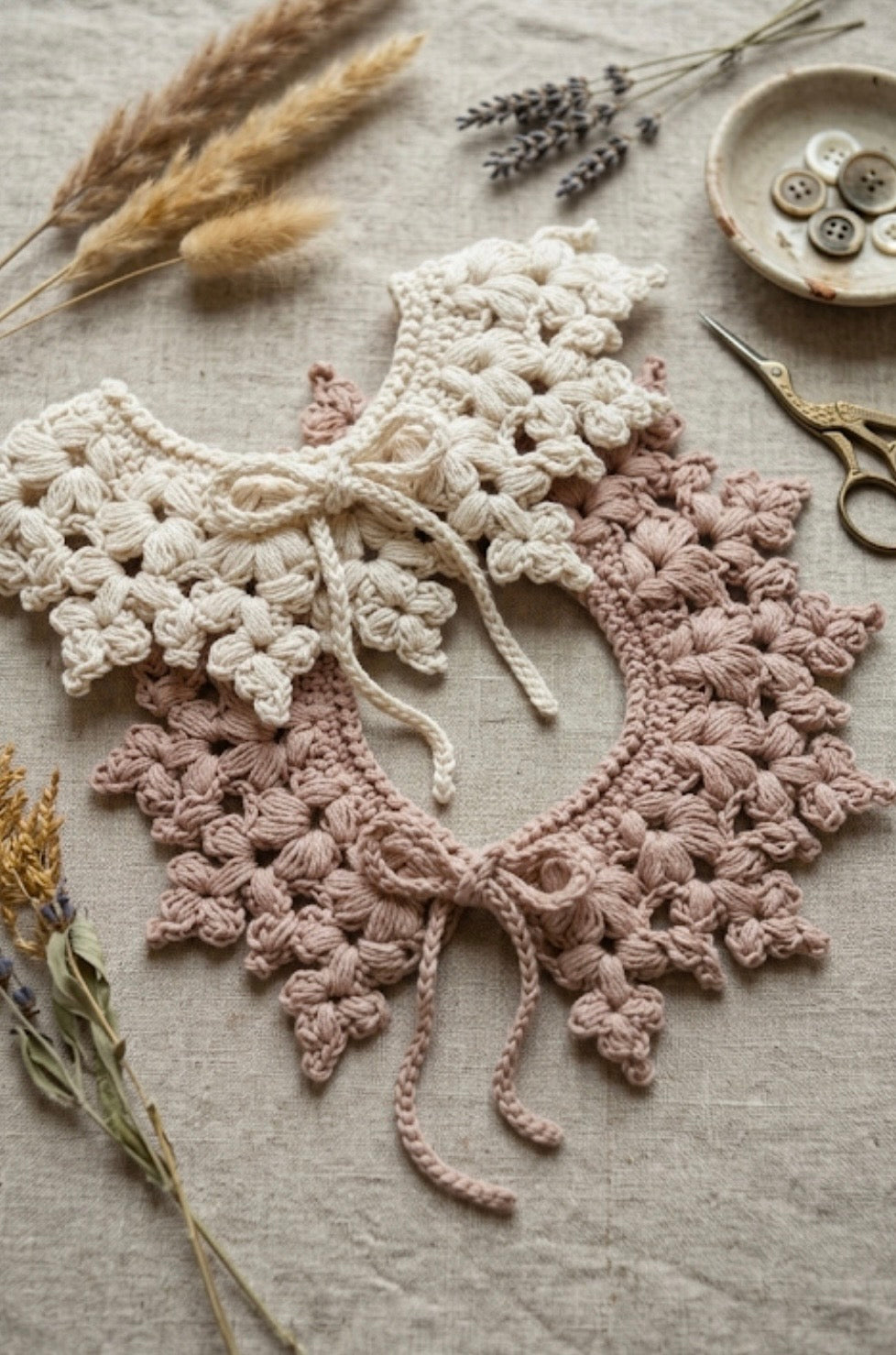 Crown collar Crochet Pattern PDF