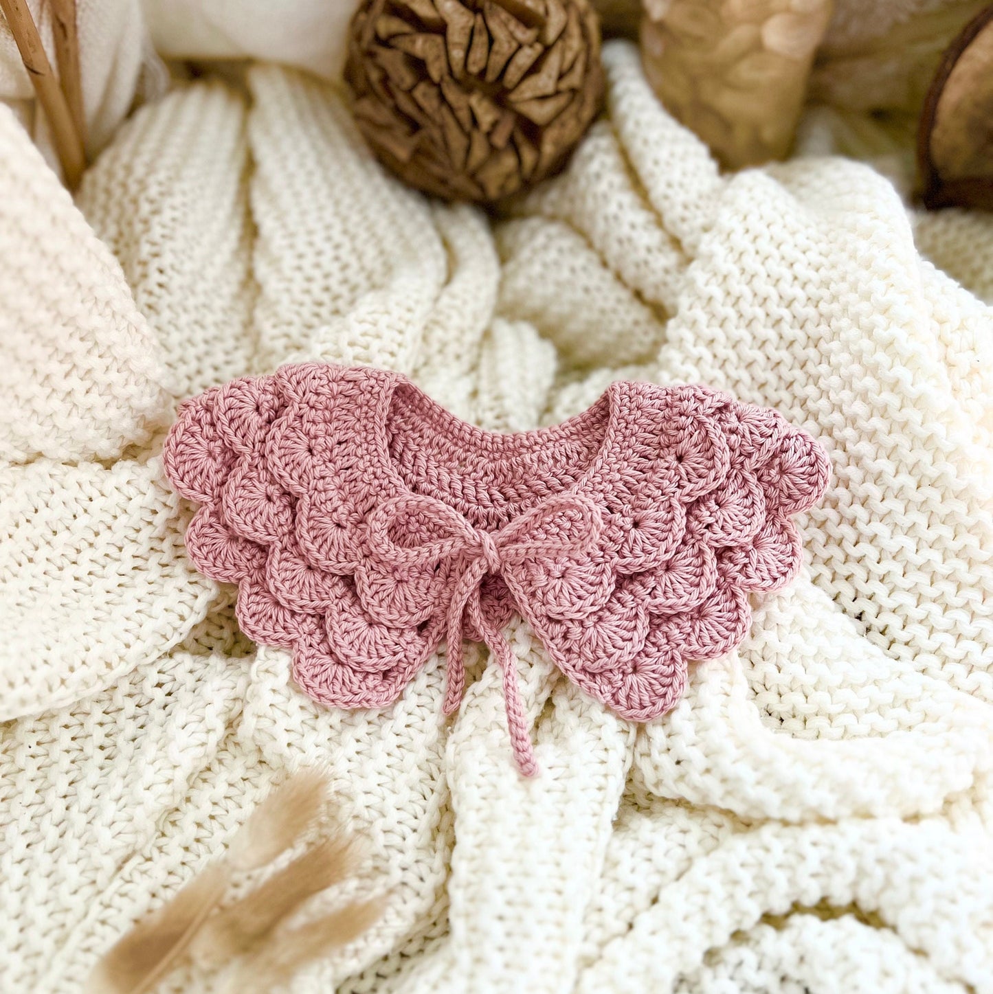 Crochet Pattern Cutie collar, English US Terms