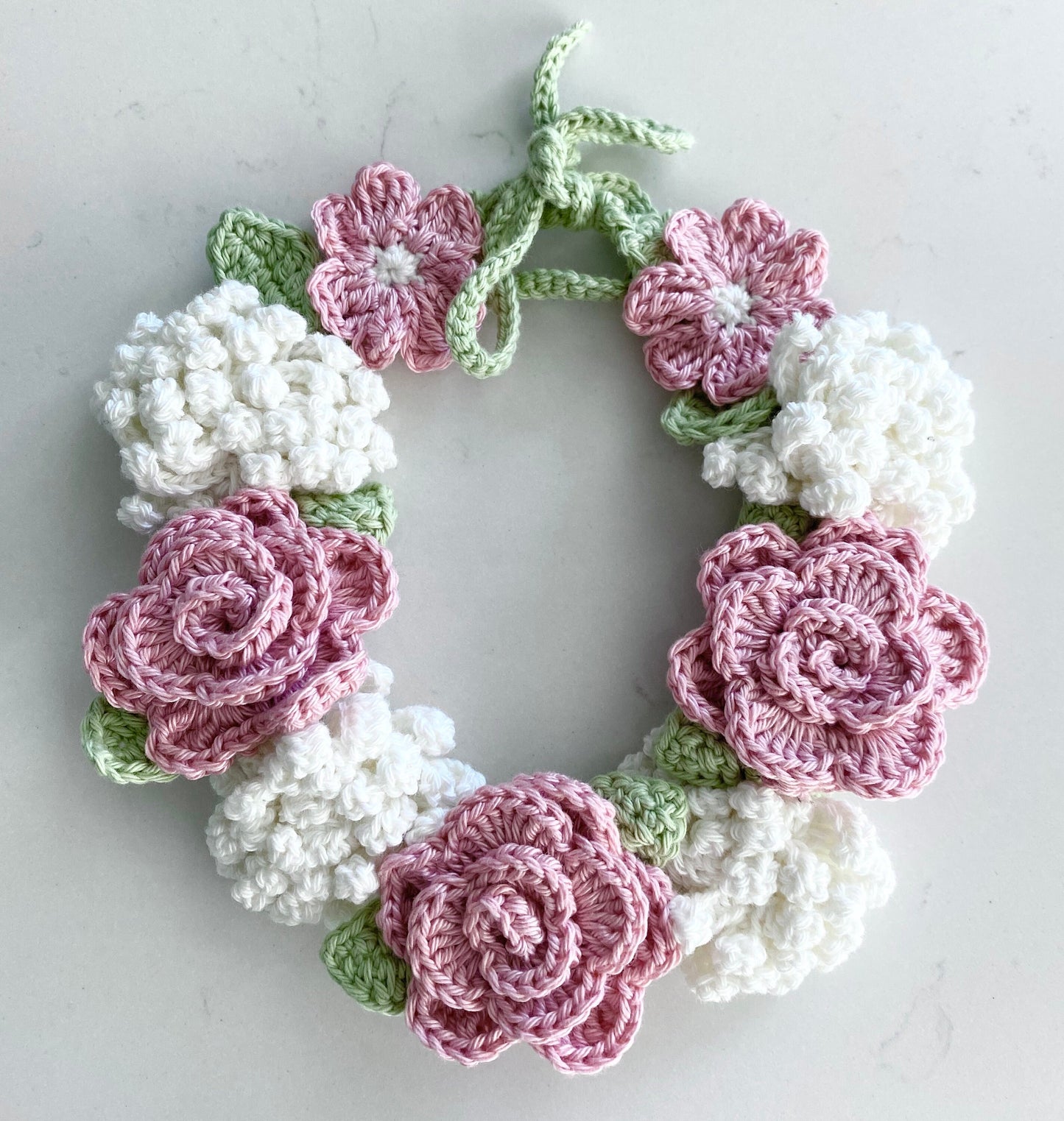 Flower Wreath crochet pattern US- Terms