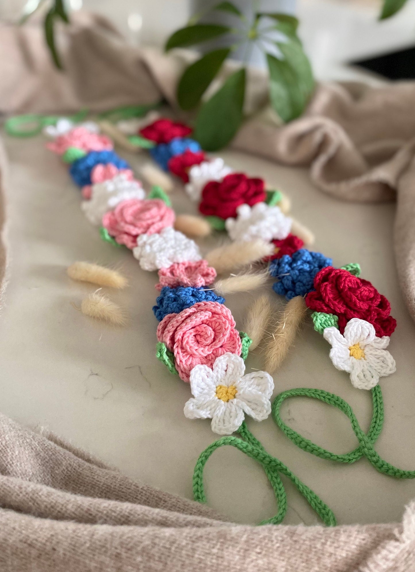Flower Wreath crochet pattern US- Terms