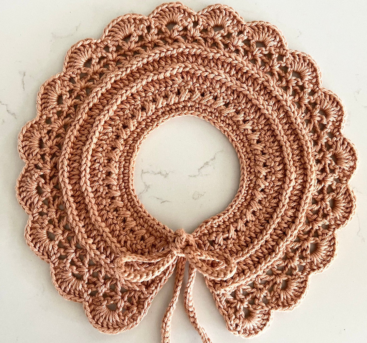 Crochet Pattern Lovely collar, English US Terms