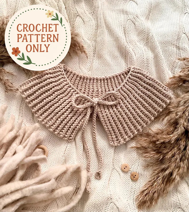 Crochet Pattern Victorian collar, English US Terms