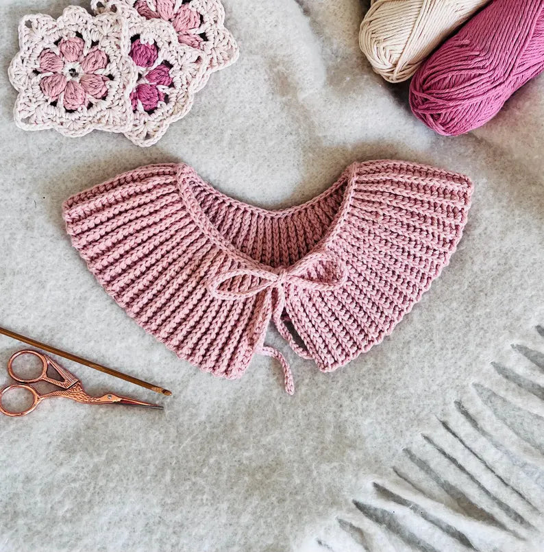 Crochet Pattern Victorian collar, English US Terms